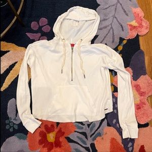 Philanthropy waffle cropped hoodie